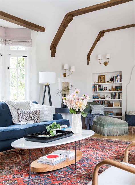 modern tudor living room